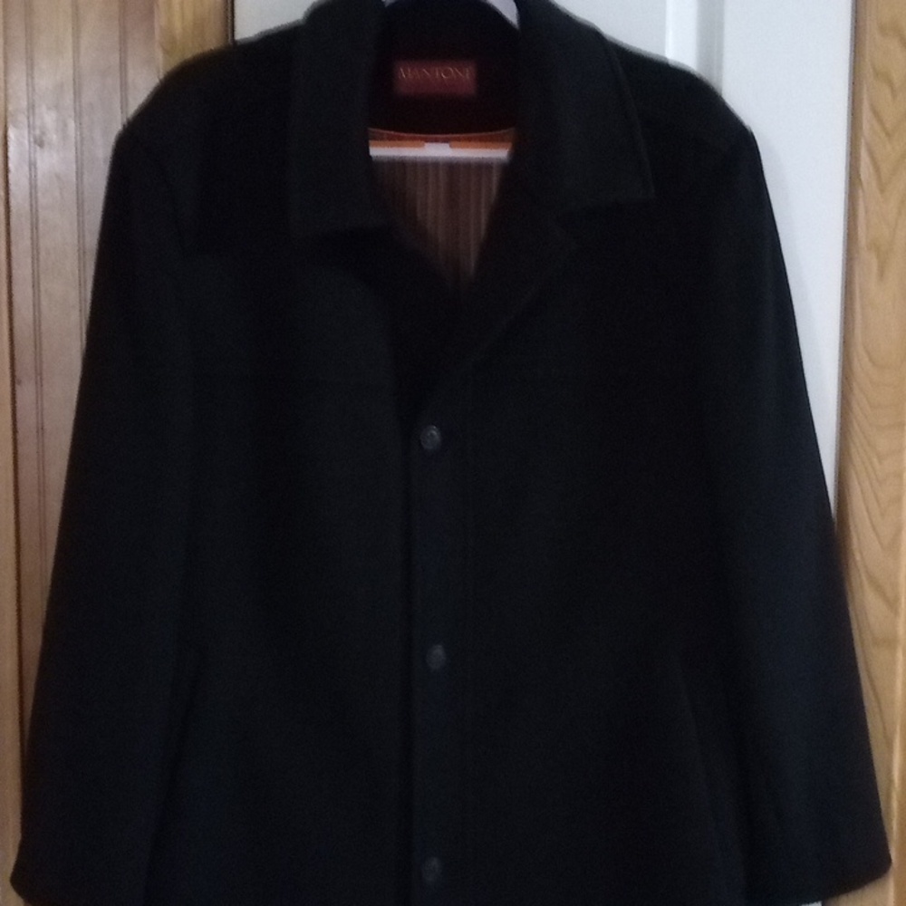 Classic Black Men's Pea Coat